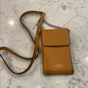 Kate Spade Tan Crossbody Bag with Chain Detail